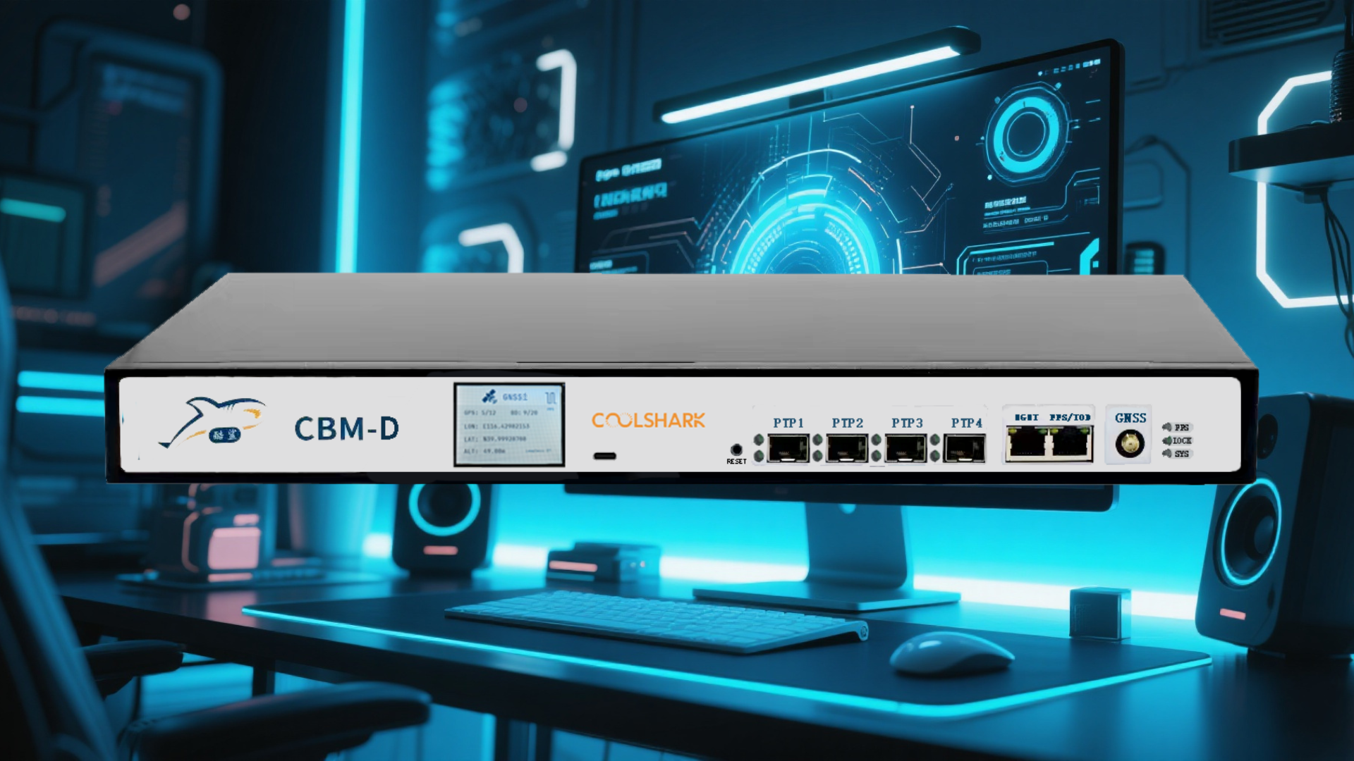 酷鯊科技重磅推出2萬元銣鐘版PTP/NTP服務器CBM